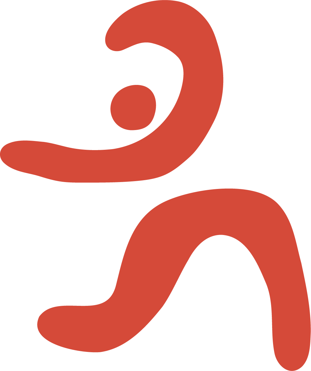 Abstract figure in dynamic pose